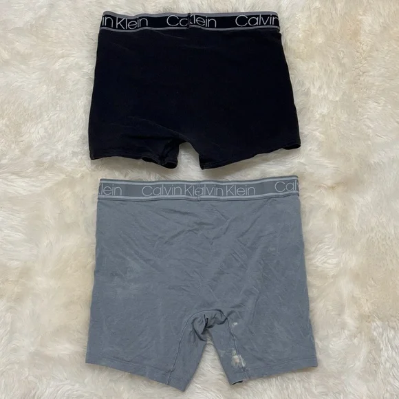 2pcs Calvin Klein CK Men Underwear Trunks Boxers Briefs Size Medium - Picture 2 of 6